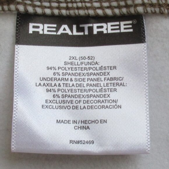 REALTREE 1/4 Zip Top Size 2XL Camo Print Pullover - Picture 6 of 7